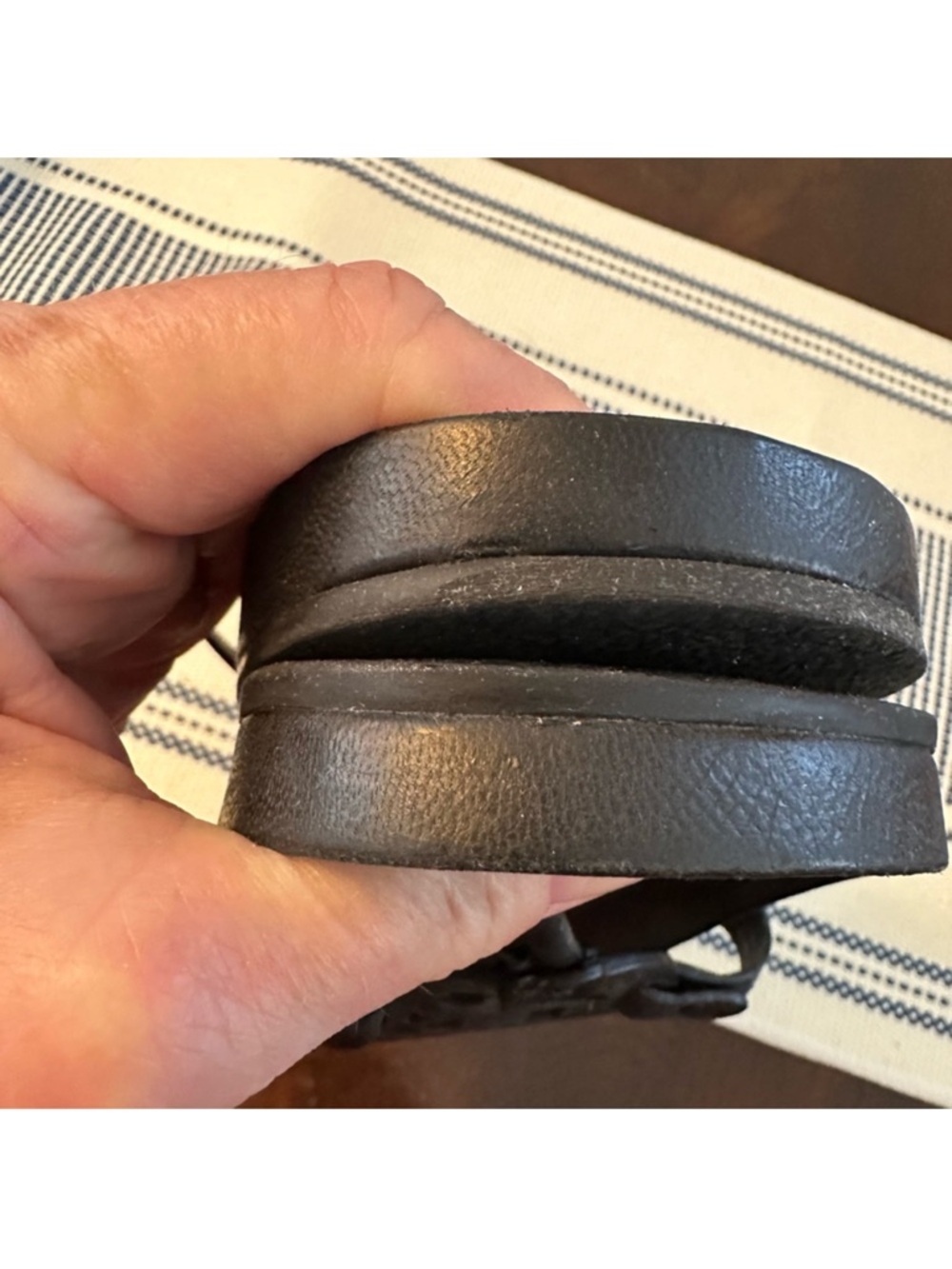 Pre-Loved Tory Burch Black Miller Cloud Sandals - Picture 6 of 6